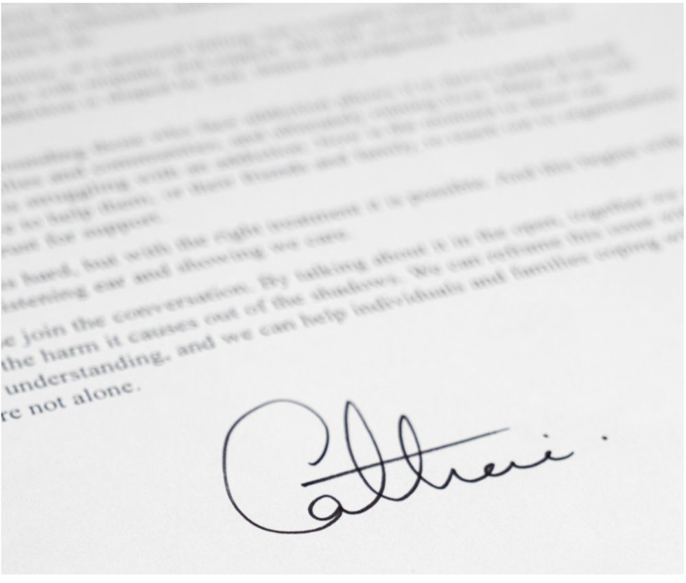 HRH letter of support